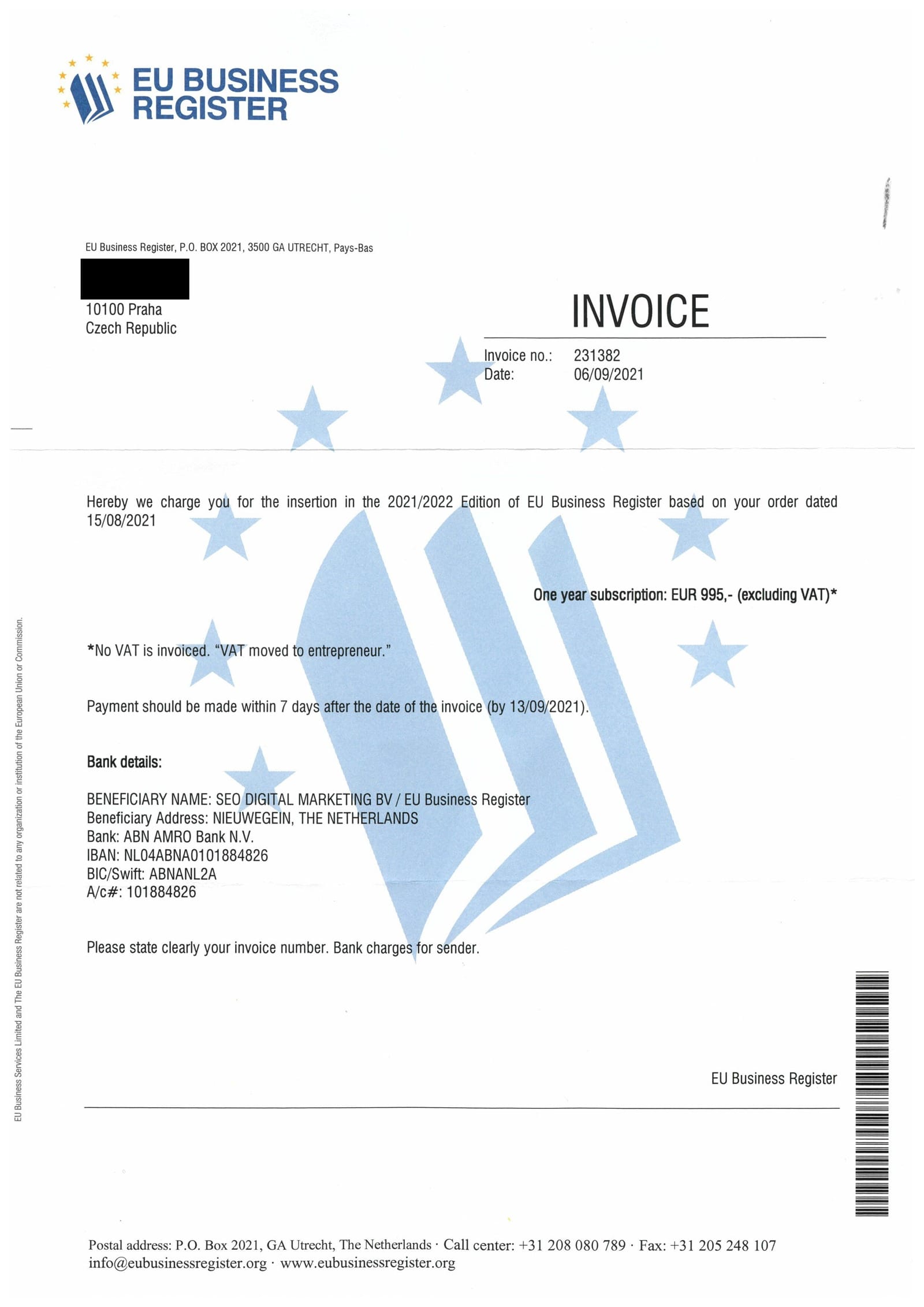 “EU Business Register” spam: what happens if you do not pay “EU Business Register” spam: what happens if you do not pay