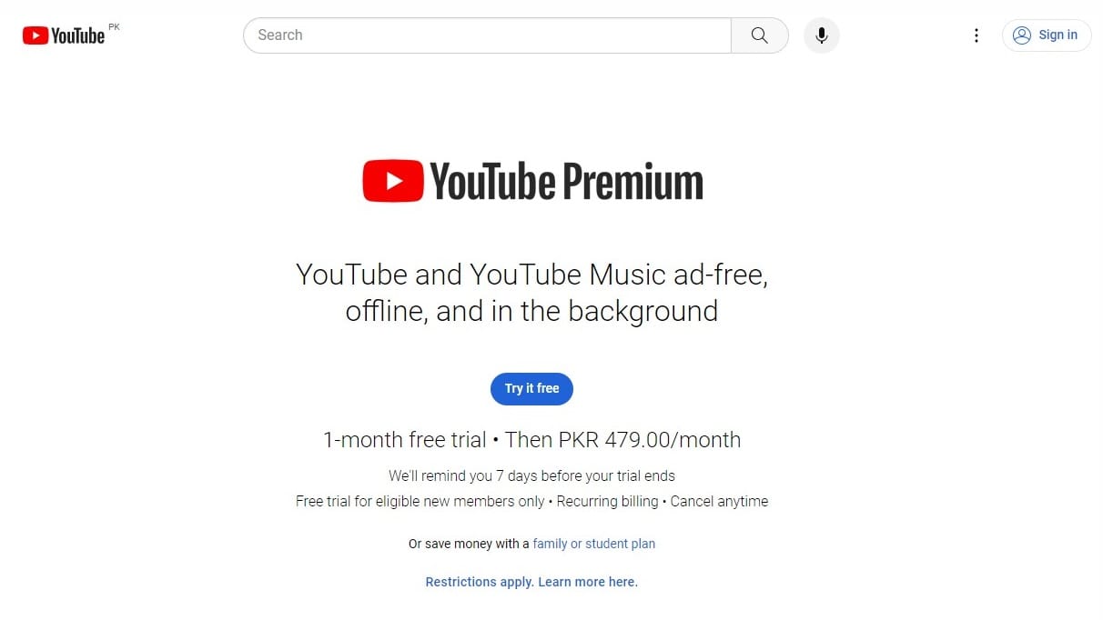 Consigue YouTube Premium por 0,49€ al mes Consigue YouTube Premium por 0,49€ al mes