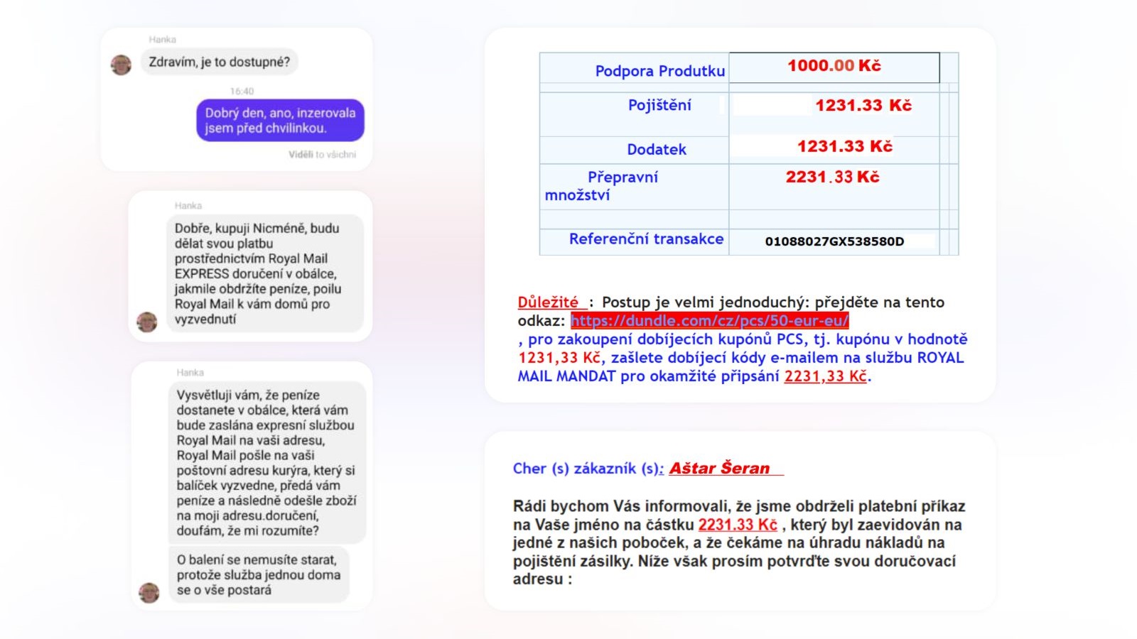 Golpe no Facebook Marketplace: Pagamento de Seguro via Royal Mail Express Golpe no Facebook Marketplace: Pagamento de Seguro via Royal Mail Express