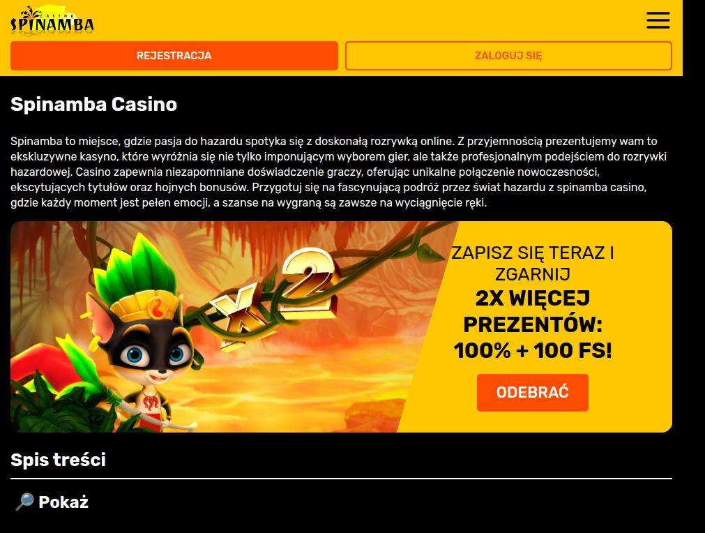 Jakie formy wsparcia dla klienta oferuje Spinamba Casino w języku polskim?